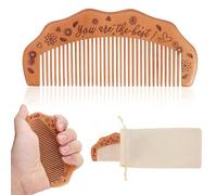 Peine de Parto para el Dolor de Parto, Peine Parto Madera con Afirmación Regalos de Parto para Mujeres Peine de Parto Elementos Esenciales para el Parto para Mujeres Embarazadas