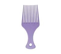 Peine de peinado con dientes anchos, herramienta profesional de belleza para un aseo suave, mango curvado, peine de pelo rizado