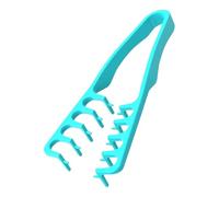 Peine de peinado para desenredar volumen con puntas anchas para la estructuración del cabello, cubierta de costuras durante el cuidado (azul, 22,5 x 10,5 cm)