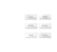 Peine de película húmeda de acero inoxidable para medir el grosor de la humedad, la resina y el barniz, 70 x 32 mm, probador de espesor de revestimiento de doble cara (250-750 μm)