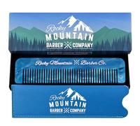 Peine de pelo azul para niños, dientes suaves y redondeados para un peinado suave para niños, sin tirones ni enganches, para todo tipo de cabello y estilos, hecho de acetato de celulosa, incluye bolsa