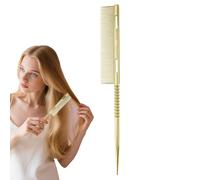 Peine De Pelo Con Cola Afilada | Dientes Metal Peinado Separación | Peine Voluminizador Ligero y Ergonómico de Precisión Para Mujer Hija Madre