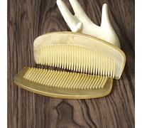 Peine De Pelo De Cuerno De Buey De 10 Cm Mini Masaje De Color Aleatorio Portátil,Verde