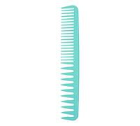 Peine de pelo desenredante portátil de dientes anchos, herramienta de peluquería para salón de casa, uso profesional, material ABS 19,7 cm (Verde)