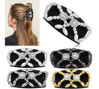 Peine de pelo mágico, 4 piezas Estirar Combs Magic Hair Clips Pelo Peine Pasador de Pelo Moda Variedad Magic Hair Comb Clips para el cabello DIY herramienta de peinado del cabello