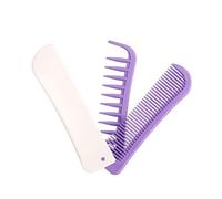 Peine de pelo plegable de tamaño de bolsillo, dientes anchos, accesorios de peinado, cepillo de pelo de viaje para varias texturas de cabello