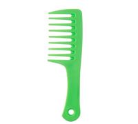 Peine de pelo rizado pequeño de dientes anchos for mujer adulta, herramienta de estilismo de peluquería suave, 3 uds.(Green)
