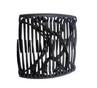 Peine de pelo vintage - Peine de pelo elástico retro, peine elástico | Creative Double Comb Hair Clip, Vintage Women Hair Comb, Flexible Bun Maker for Low Ponytail Hair Accessories