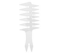 Peine de peluquería para hombre, herramienta de peluquería para hombres, dientes anchos y peine de horquilla para alisar bigotes y estilo de aceite (peine de tenedora) (blanco)