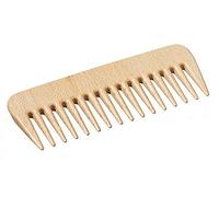 Peine de peluquería - peine de alta calidad con dientes gruesos, peine de rizos, peine de hebra, peine Afro, peine de haya, ideal para viajar, longitud aprox. 135 mm, hecho en Alemania