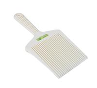 Peine de peluquero con parte superior plana, peine profesional con parte superior plana con nivelación de agua precisa, color blanco para hombre y mujer, peluquería de pelo largo