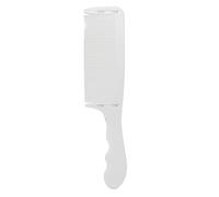 Peine de Peluquero Curvado Profesional, Diseño Ergonómico, Material ABS, Cortes de Pelo Precisos, Uso en Salón (WHITE)