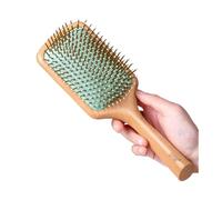 Peine de Permanente Peine masajeador de cuero cabelludo grande, exquisito peine de madera de haya, herramienta profesional for peinar el cabello resistente a altas temperaturas Peinado largo