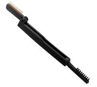 Peine de Pestañas de Doble Cara Plegable, Cepillo Separador | Púas Flexibles de Fibra Artificial, Plástico Negro, para Entrenamiento de Cosmetología y Trabajo