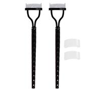 Peine de pestañas de metal, peine de pestañas de ojos - 2 paquete de dientes de metal Separador de pestañas con cubierta - Desfrazar la herramienta cosmética de cejas, suministros de maquillaje para m