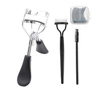 Peine de pestañas, herramienta separadora de pestañas, rizadores de pestañas, cepillo de cejas, almohadillas de repuesto para mujeres, juego de herramientas de maquillaje de ojos, cepillo de cejas