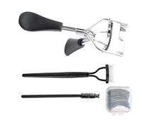 Peine de pestañas, herramienta separadora de pestañas, rizadores de pestañas, cepillo de cejas, almohadillas de repuesto para mujeres, juego de herramientas de maquillaje de ojos