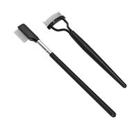 Peine de Pestañas Plegable, Juego de Peine de Pestañas de 2 Piezas Separador de Pestañas de Dientes de Acero Inoxidable Plegable Cepillos de Cuidado de Pestañas para Definir las