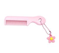 Peine de plástico antiestático con diseño floral de dibujos animados para niños, estudiantes, niñas, lindo peine portátil para el cabello, peine de dibujos animados