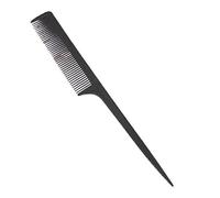Peine de plástico portátil para mujer, 20,5 cm, mango largo, cepillo para el pelo