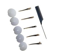 Peine de polietileno de grado profesional con extensiones resistentes al calor para transformaciones in situ, rudimentos finos para peinar el cabello de viaje