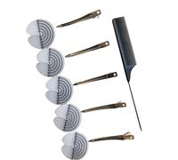 Peine de polietileno de grado profesional con extensiones resistentes al calor para transformaciones in situ, rudimentos finos para peinar el cabello de viaje