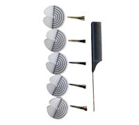 Peine de polietileno de grado profesional con extensiones resistentes al calor para transformaciones in situ, rudimentos finos para peinar el cabello de viaje