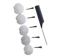 Peine de polietileno de grado profesional con extensiones resistentes al calor para transformaciones in situ, rudimentos finos para peinar el cabello de viaje