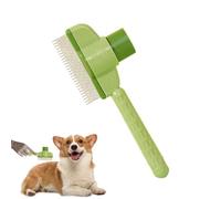 Peine de pulgas para gatos, cepillo de cuerda de de gato, dientes de acero inoxidable gato vino portátil de limpieza ligera, cepillo de depilación para mascotas para alfombra y to