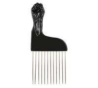 Peine de puño para cabello rizado, herramienta de peinado negro para mujer, estilo C