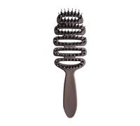 Peine de remo para mujer, cepillo de cerdas de cerdo - Cepillo liso para pelo frizzy, cepillo de masaje de cabeza antiestático