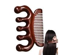Peine de sándalo para mujer,Peine de sándalo | Peine de masaje para el cuidado del cabello,Peine natural para el cuidado del cuero cabelludo para masaje corporal, peine portátil para masaje con raspad