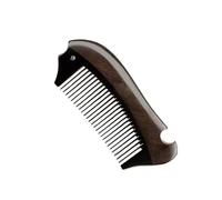 Peine de sándalo, peine de madera denso de dientes finos, hecho a mano for mujeres y hombres, antiestático, ideal for viajes, diseño de cuerno de búfalo.