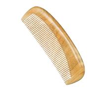 Peine de sándalo, peine de madera hecho a mano for mujeres y hombres, dientes anchos y finos for desenredar, sin electricidad estática, ideal for viajes, sándalo verde(Wide teeth)