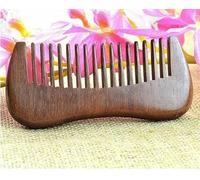 Peine de sándalo rojo chino natural, cepillo para el cabello, rizos de masaje