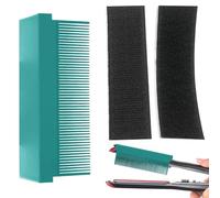 Peine de seda prensado, peine de hierro plano, accesorio para peinar el cabello, resistente al calor y extraíble, herramienta para peinar el cabello