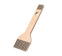 Peine de Telar de Madera, Doble Punta, Herramienta para Tapiz Artesanal, Alfombra y Trenzado, Diseño Ergonómico, Superficie Brillante, Material de Haya Duradera