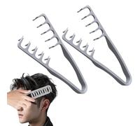 Peine De Textura, 2 Piezas Peine De Dientes Anchos, Herramienta Para Dar Volumen De Raíces Para Flequillo, Peines De Flequillo Para Hombres Y Mujeres, Creando Textura Natural