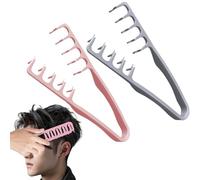 Peine De Textura, 2 Piezas Peine De Dientes Anchos, Herramienta Para Dar Volumen De Raíces Para Flequillo, Peines De Flequillo Para Hombres Y Mujeres, Creando Textura Natural