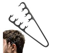 Peine de textura para hombre, portátil, voluminizador de dientes anchos, herramienta de peinado de volumen de textura, multidientes para ocultar flequillo y crear un efecto de coronas altas