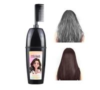 Peine de tinte para el cabello, cepillo de cobertura de canas para retoques instantáneos, corrector de raíces portátil con aplicador de cerdas suaves y control de color preciso para reuniones, viajes