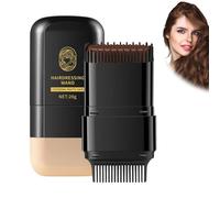 Peine De Tinte Portátil.Cepillo Coloración Capilar 2 en 1 Con Peine - Barra Cubriraíces Impermeable Antitranspirante Para Hombres Y Mujeres.Cepillo para Retoques de Cabello,.20g (Gris oscuro)