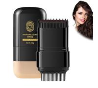 Peine De Tinte Portátil.Cepillo Coloración Capilar 2 en 1 Con Peine - Barra Cubriraíces Impermeable Antitranspirante Para Hombres Y Mujeres.Cepillo para Retoques de Cabello,.20g (Marrón)