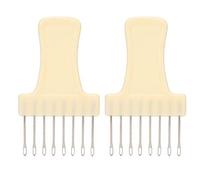 Peine de Transferencia para Máquina de Tejer, 2 Piezas, 8 Agujas, Compatible con KH230 KH260 KH270 SK151 SK155, Plástico y Metal, 12.9cm