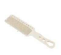 Peine del corte de pelo, peine profesional del salón Peine del peluquero que labra el corte Herramienta del estilista del peluquero(Blanco)