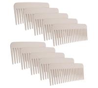 Peine Desenredante de Dientes Anchos, Desenreda Fácilmente el Cabello Seco y Húmedo, Peine de Paja de Trigo con Dientes Redondos, Ergonómico para Todo Tipo de Cabello, Ligero y