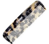 Peine desenredante de dientes anchos Kent 12T TW - Peine de bolsillo grande hecho a mano para el cuidado de cabello grueso, rizado y ondulado - P