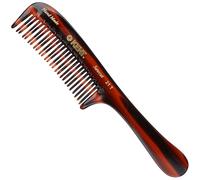 Peine desenredante grande Kent 21T con dientes dobles anchos para cabello rizado y ondulado, peine desenredante para cabello h medo y seco, corte