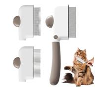 Peine desenredante para perros | Removedor profesional portátil antideslizante | Peine de pelo de gato | para ojos, cara, baño, hogar, veterinario, spa, cepillado diario, pelo corto cachorro