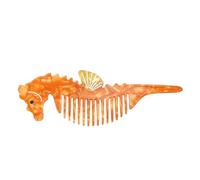 Peine desenredante portátil de animales marinos de dibujos animados para cabello rizado/liso, ligero y compacto, portátil, de dibujos animados, estilo unisex para niños y adultos